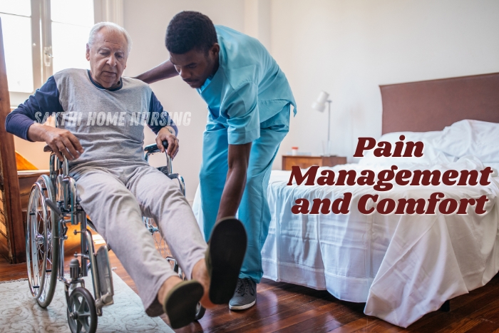 Expert pain management and comfort care at Sakthi Home Nursing in coimbatore helps bedridden and elderly patient care